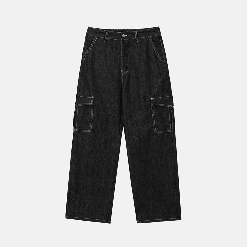 Dun Non Fade Black Cargo Pants (615)