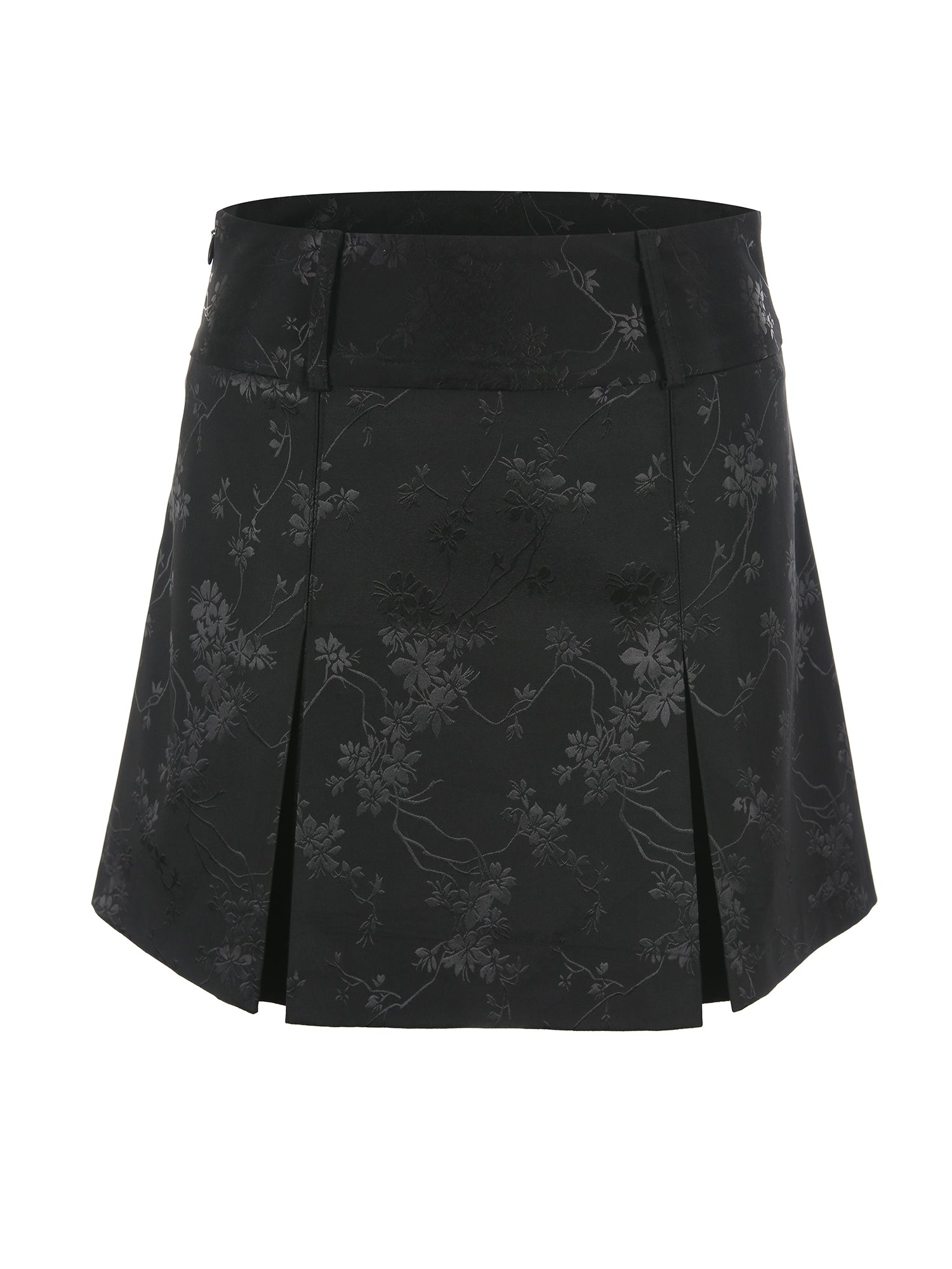 Jacquard pleats skirt