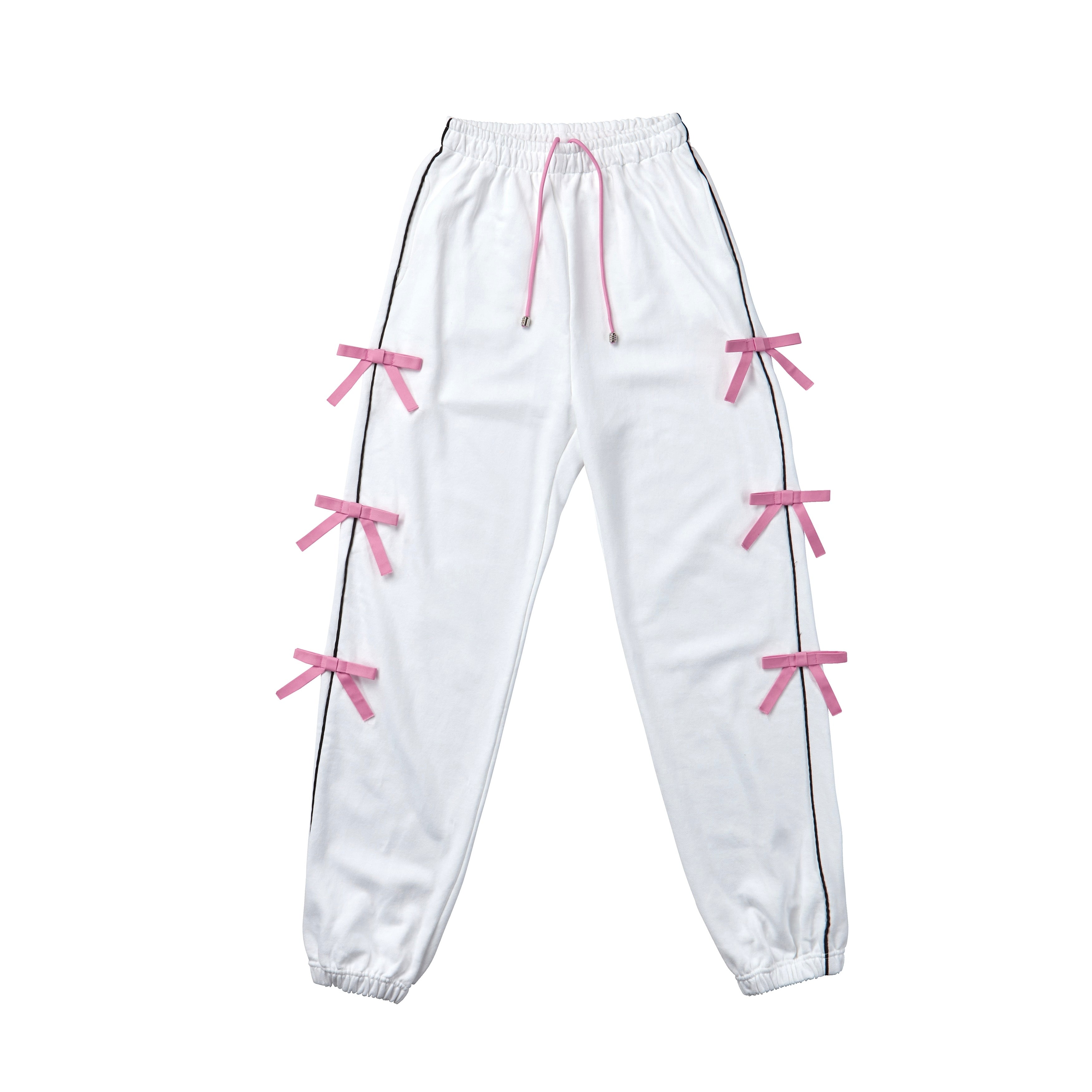 Ribbon Jogger Pants (Pink)