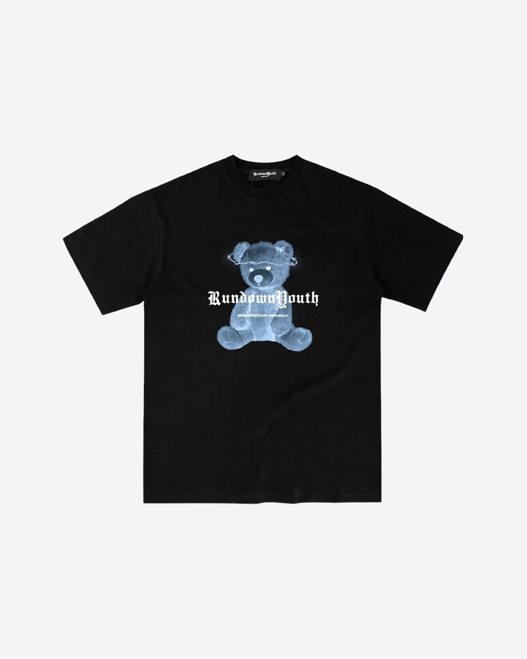 RUNDOWNYOUTH X-ray Teddy Bear Logo T-Shirt 033