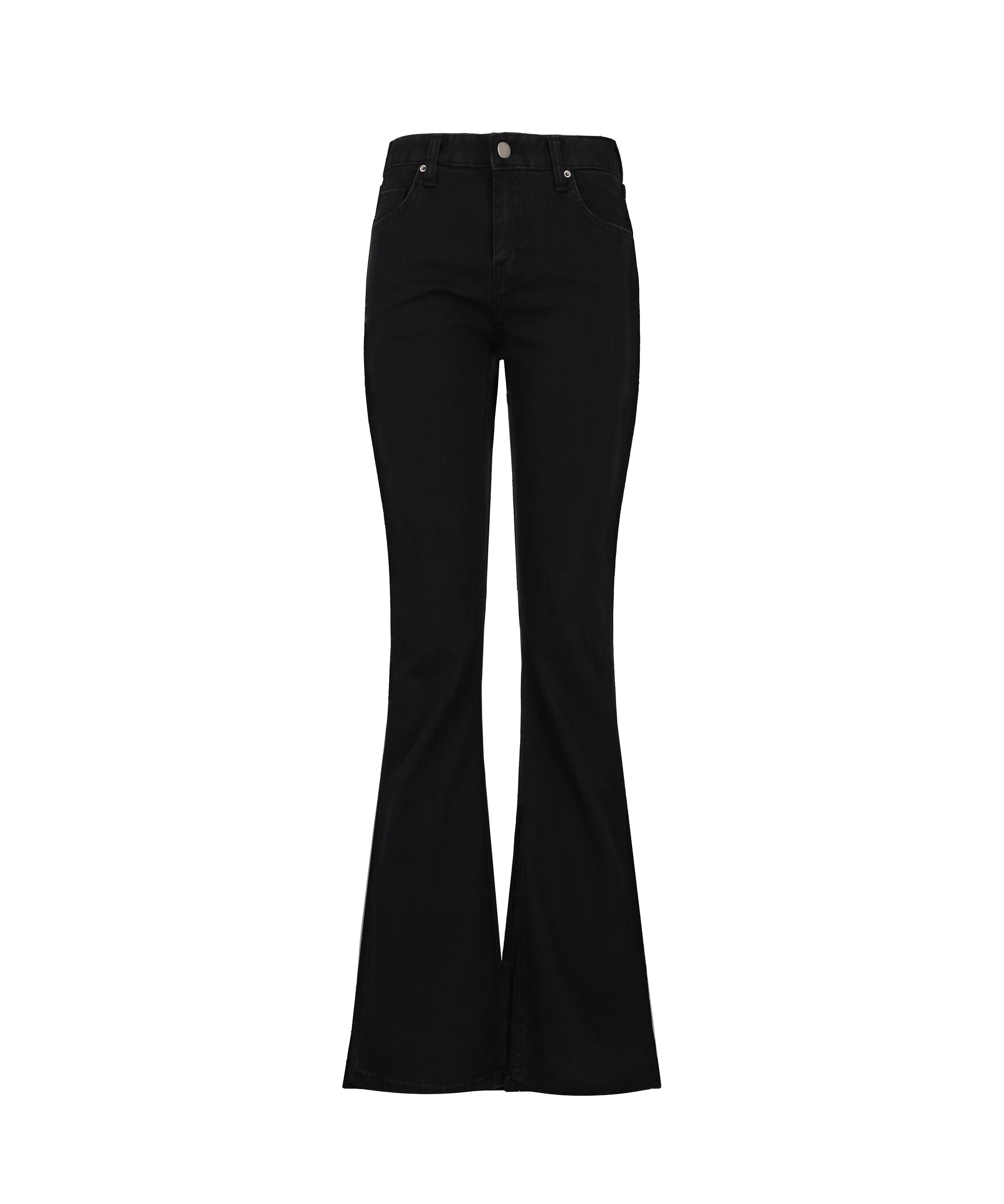 Classic low-waist black jeans