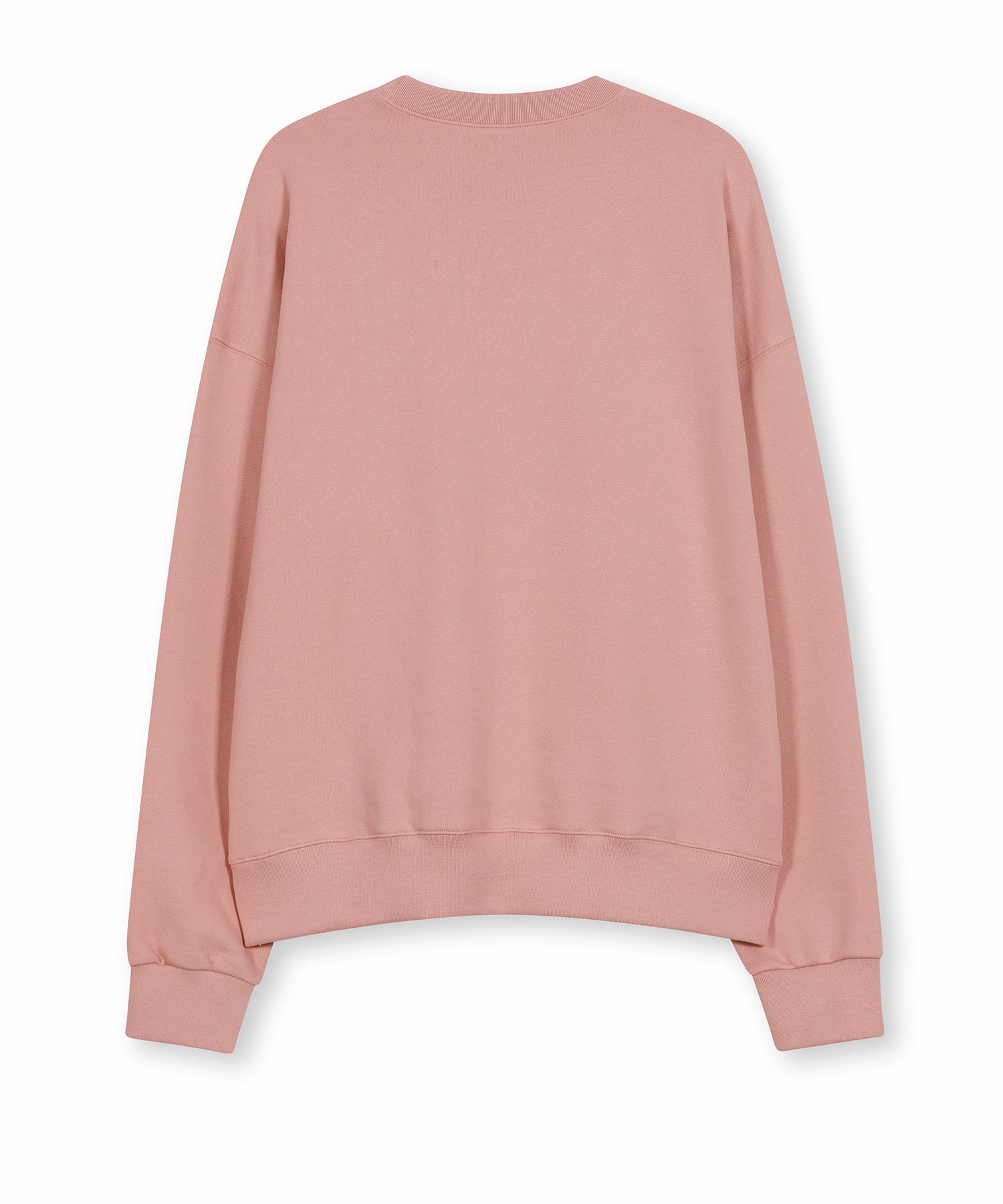 Basic embroidered sweatshirt_pink