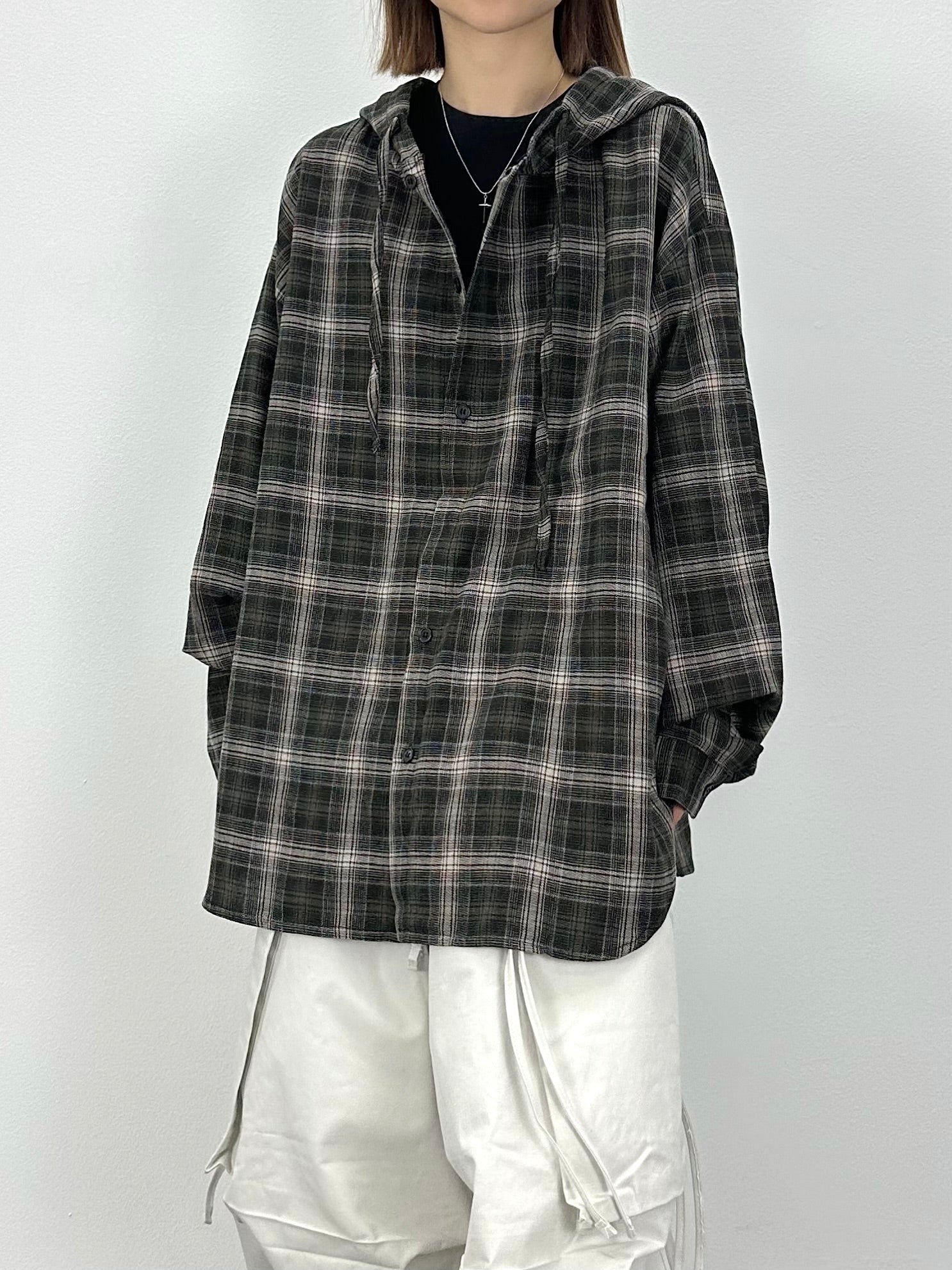 Gingham Hood Shirt