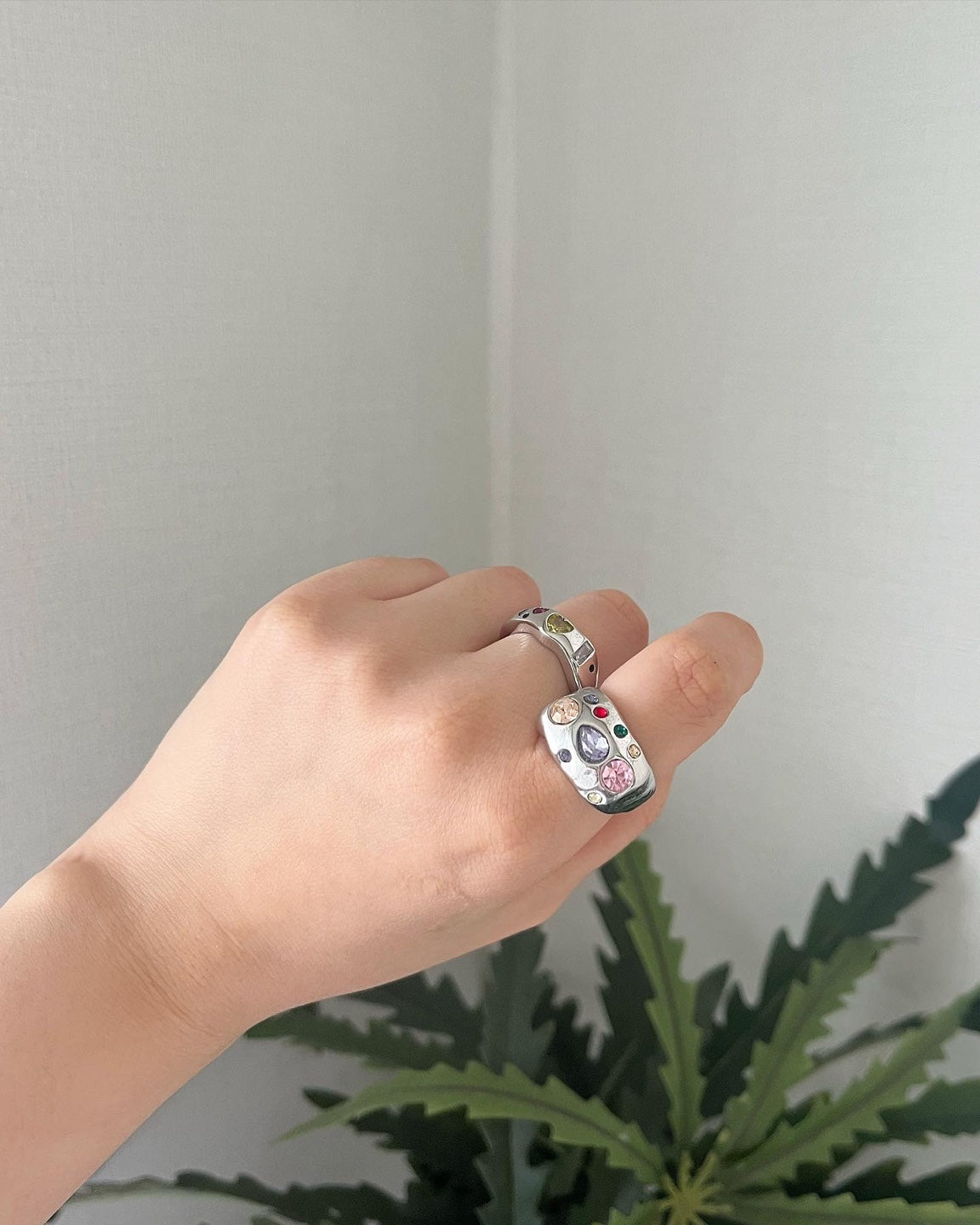 Silver gemstone ring_2