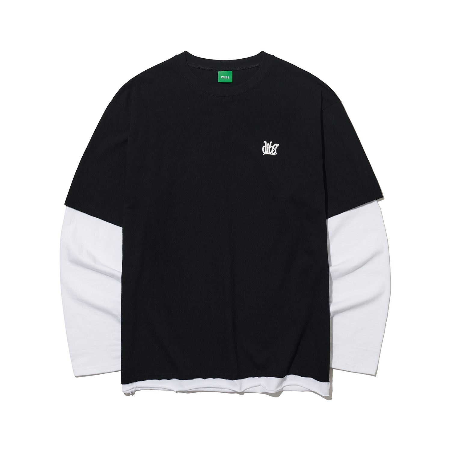 22SS LAYERED LONG SLEEVE T-SHIRT BLACK