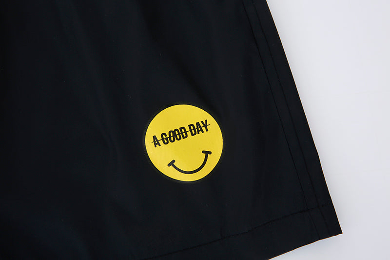 SMILE HALF PANTS (BLACK)