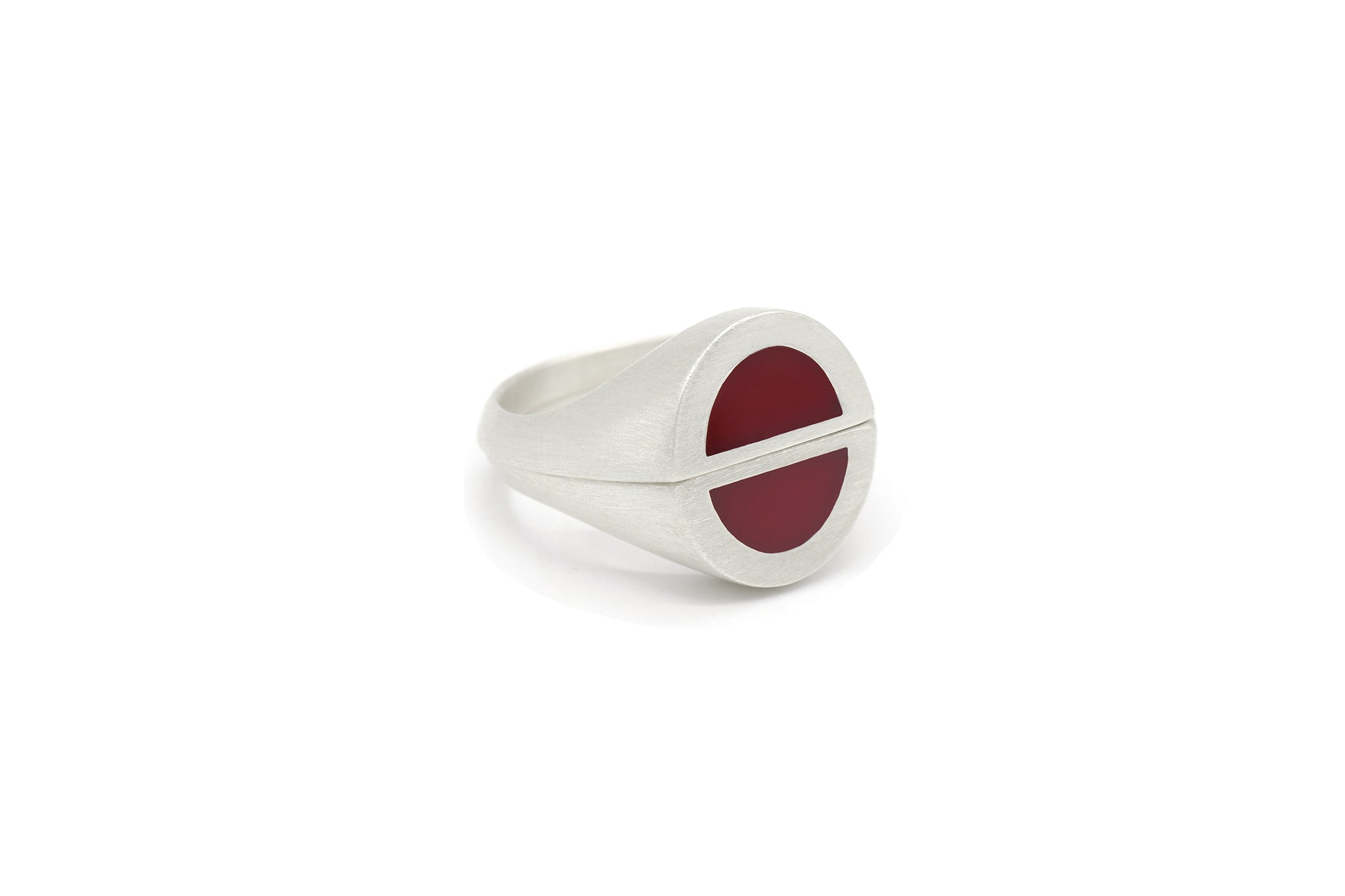 half signet ring 002 (red)