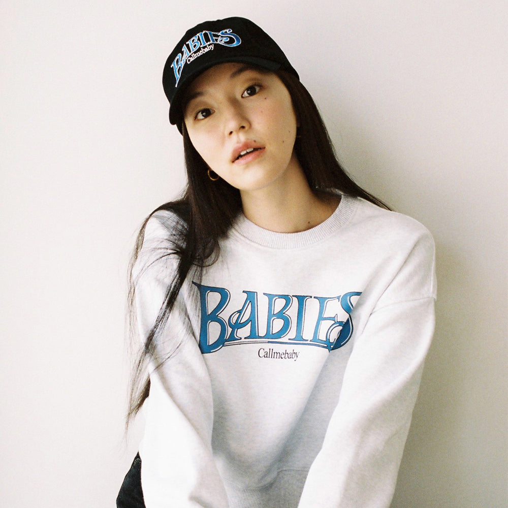 [Call me baby] 21FW Babies Logo Embroidery Ball Cap (Black)