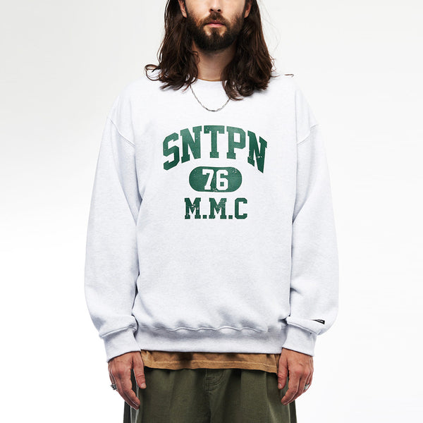 SP SNTPN LOGO CREWNECK-ASH MELANGE