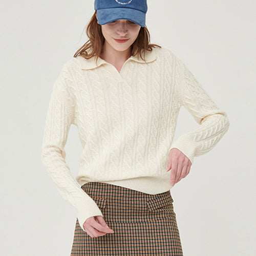 Classic cashmere cable knit