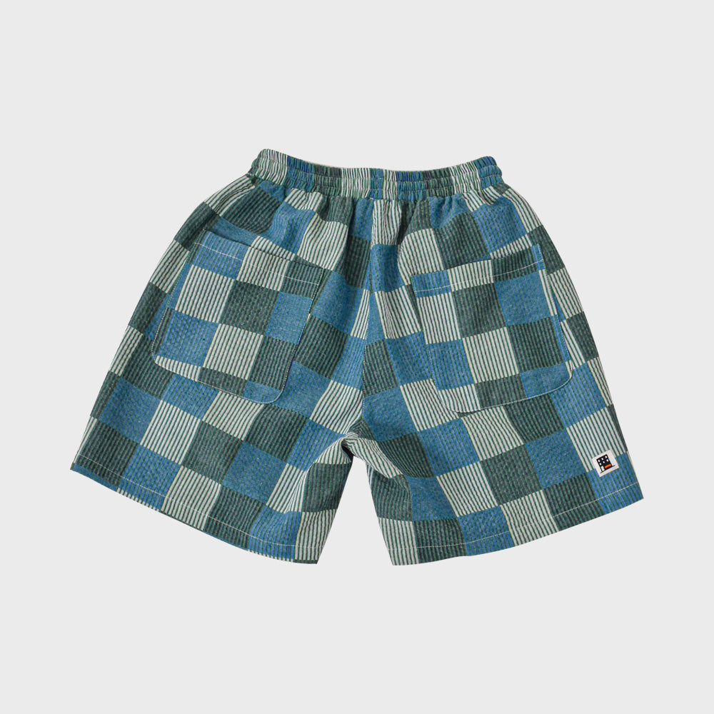 FLASHY DIRT SHORTS (BLUE)