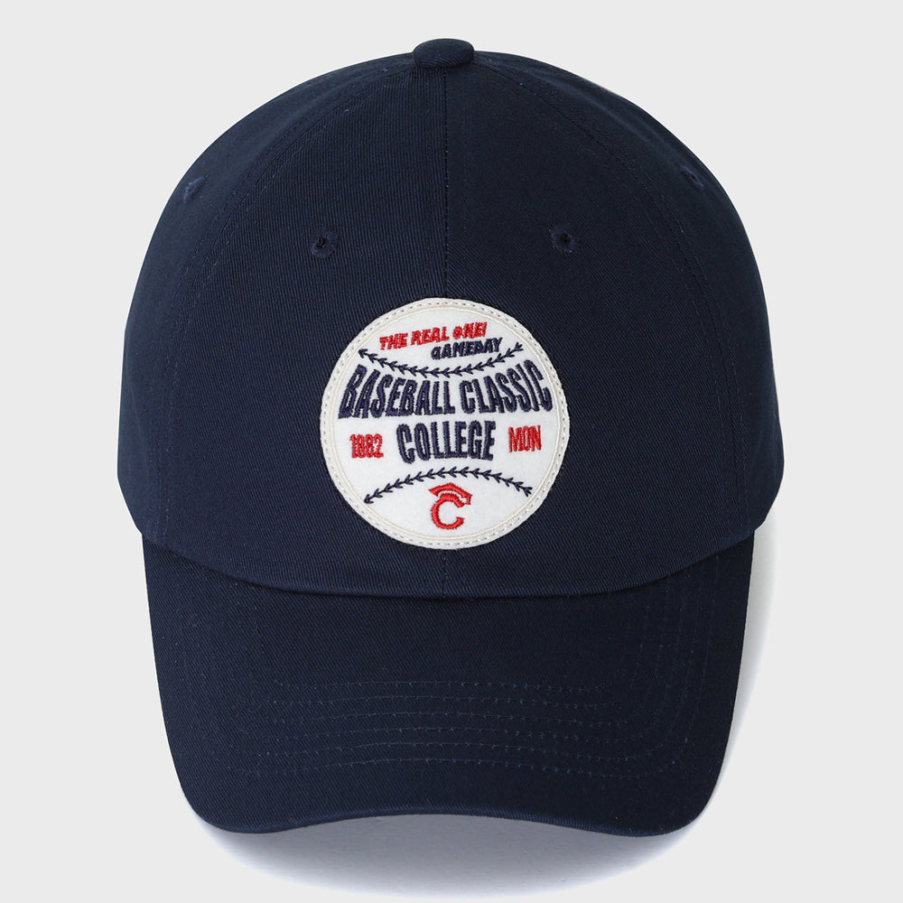 Baseball Patch Cotton Ball Cap