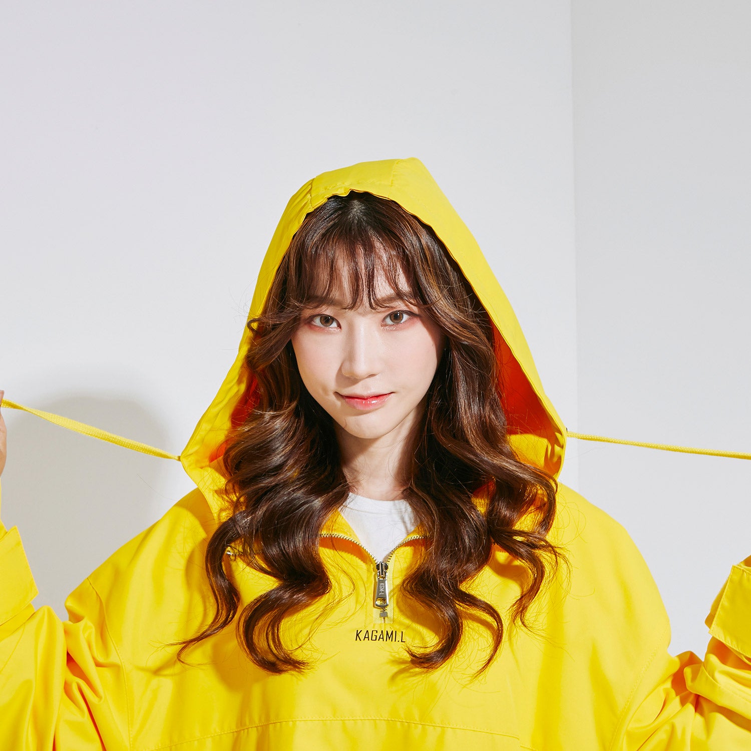 Oversize Anorack Hoodie Onepiece Yellow