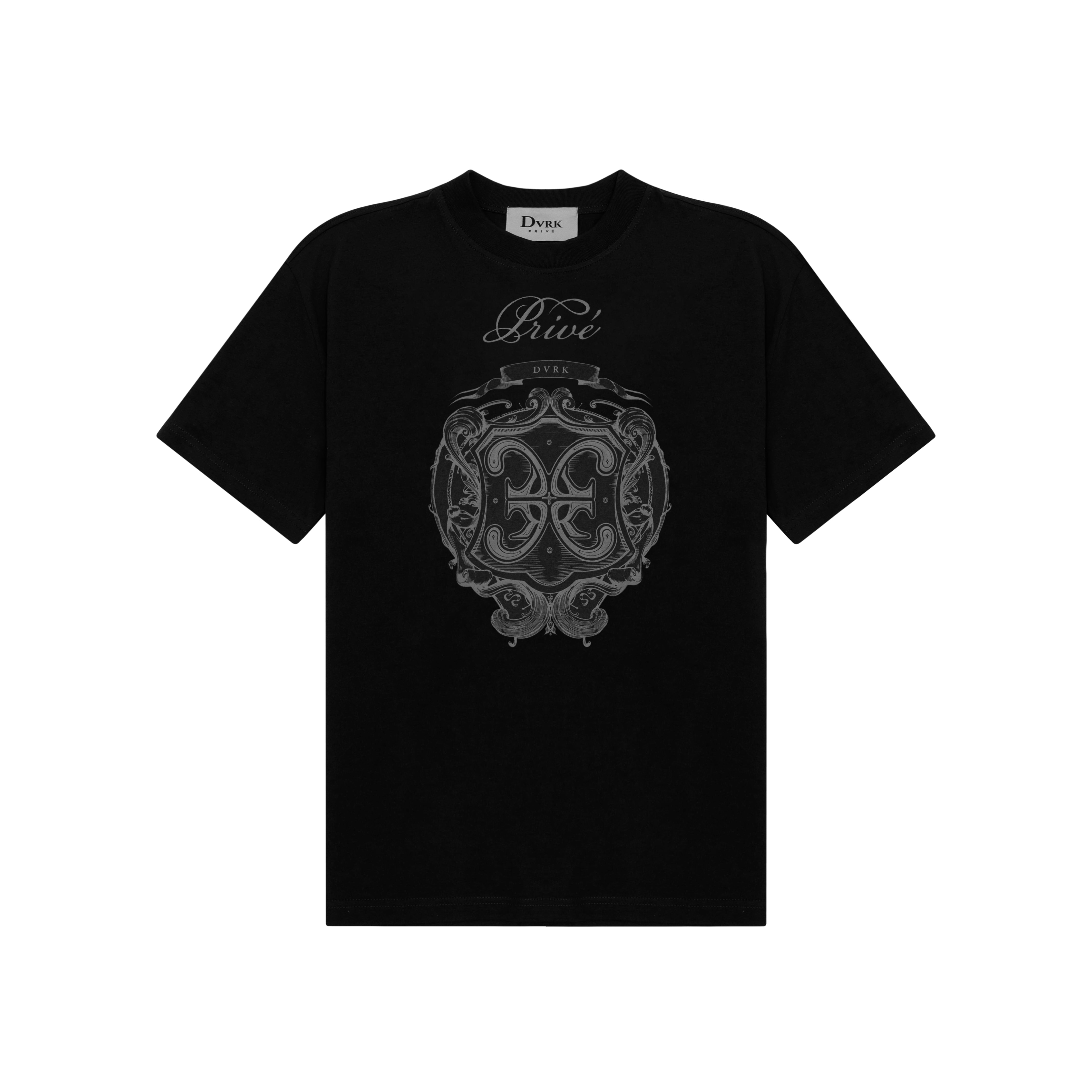 DVRK PRIVÉ UNI LOGO TEE - BLACK