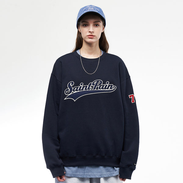 SP TEAM LOGO CREWNECK-NAVY