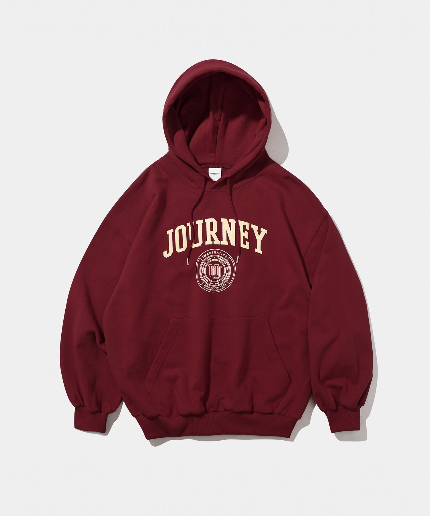 Golden Emblem Hoodie (Deep Red)