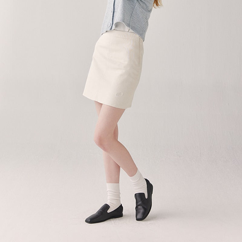 Cotton mini skirt