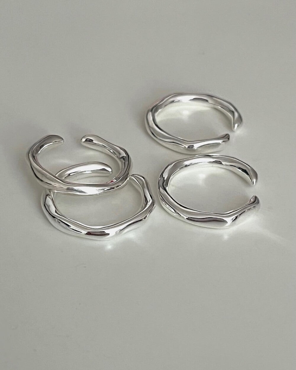 (silver925) Rough open ring