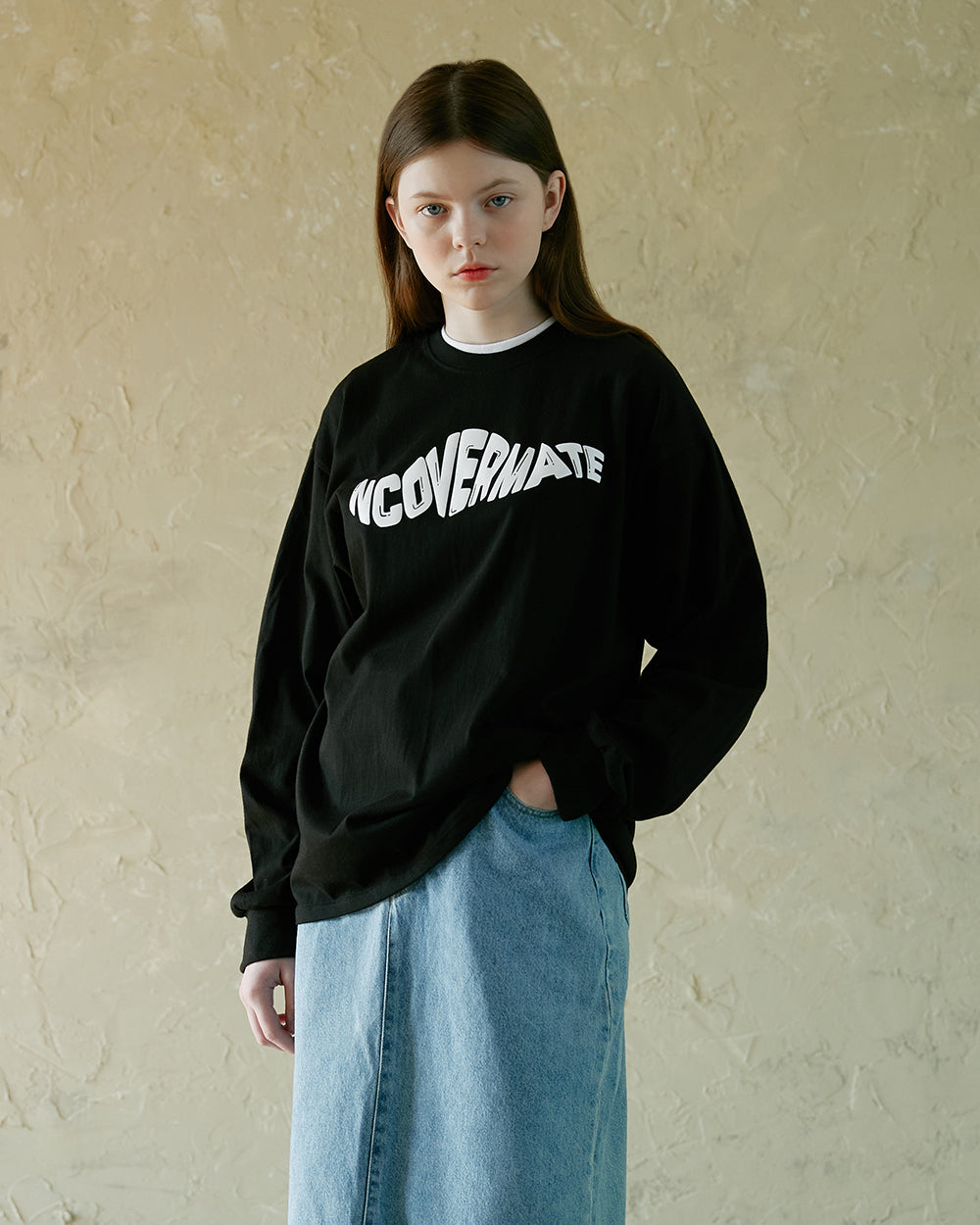 WAVE MATE LOGO LONGSLEEVE-BLACK