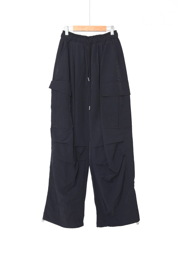 color nylon cargo pants