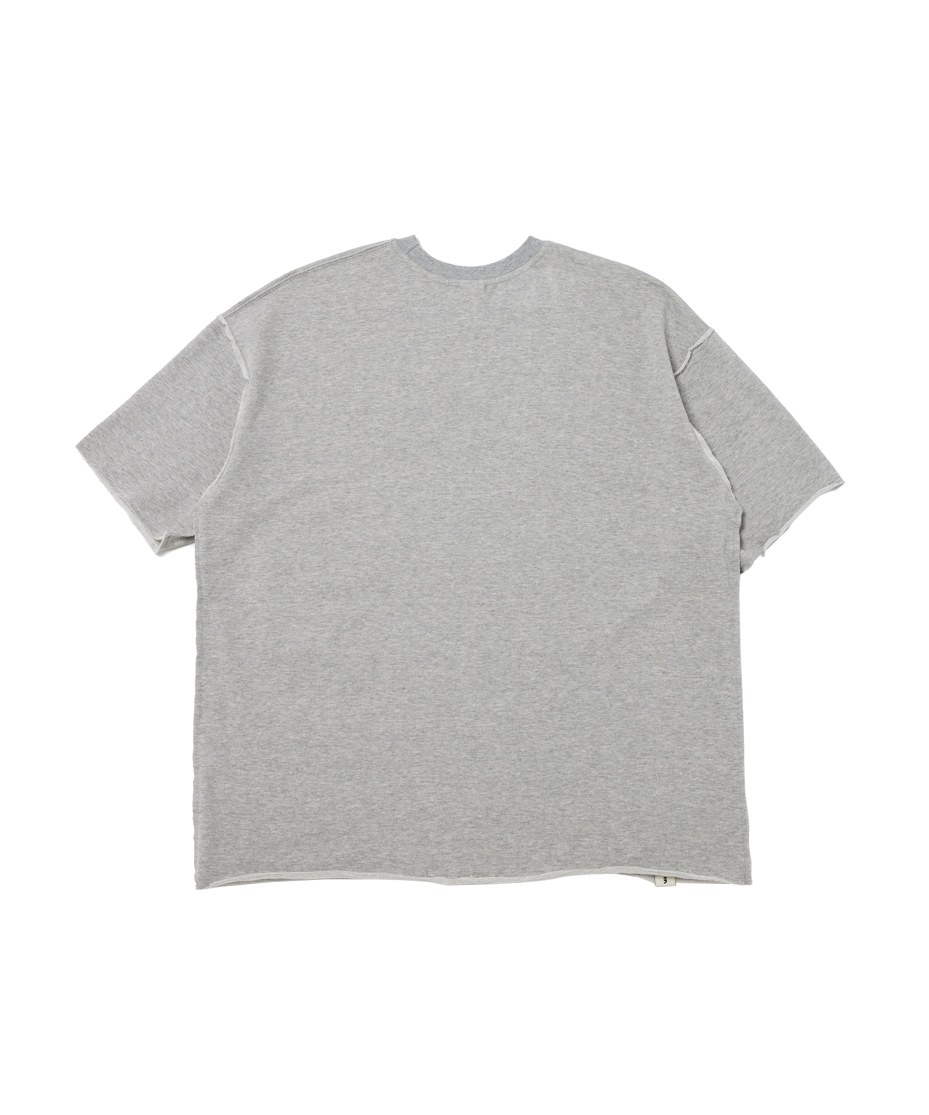 VINTAGE P. DYEING CUT-OUT 1/2 BOX TEE (Gray)