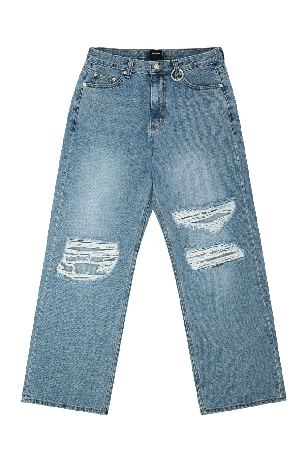 damage denim pants