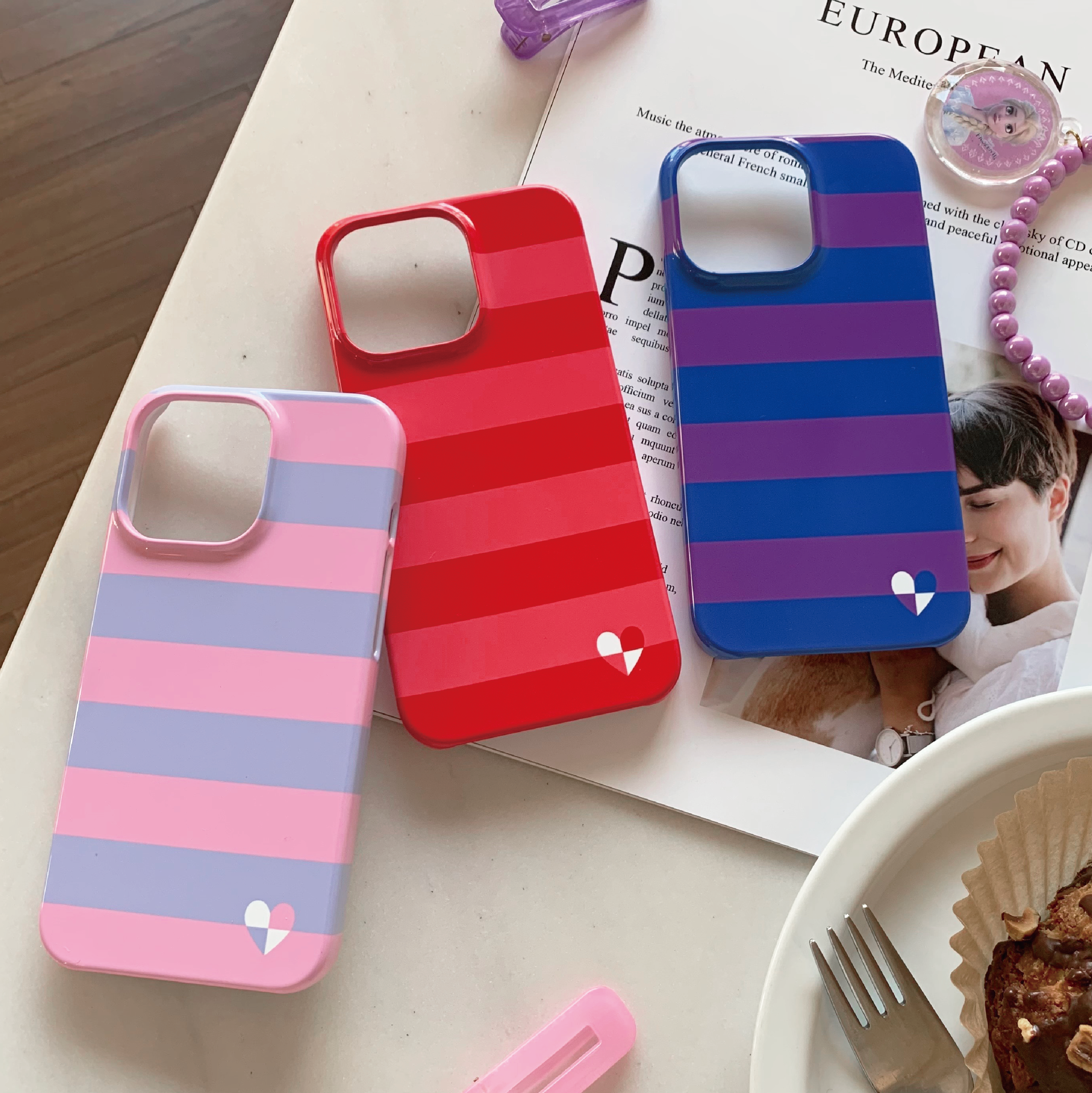 [RED] Pop color Slim-hard case