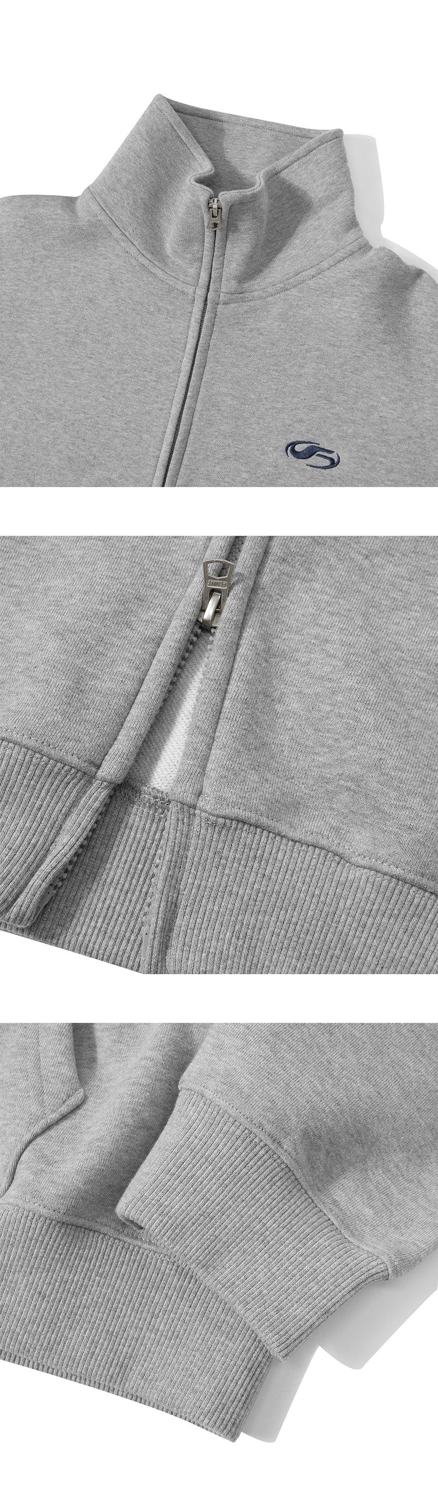 Symbol Full Zip Up-Grey