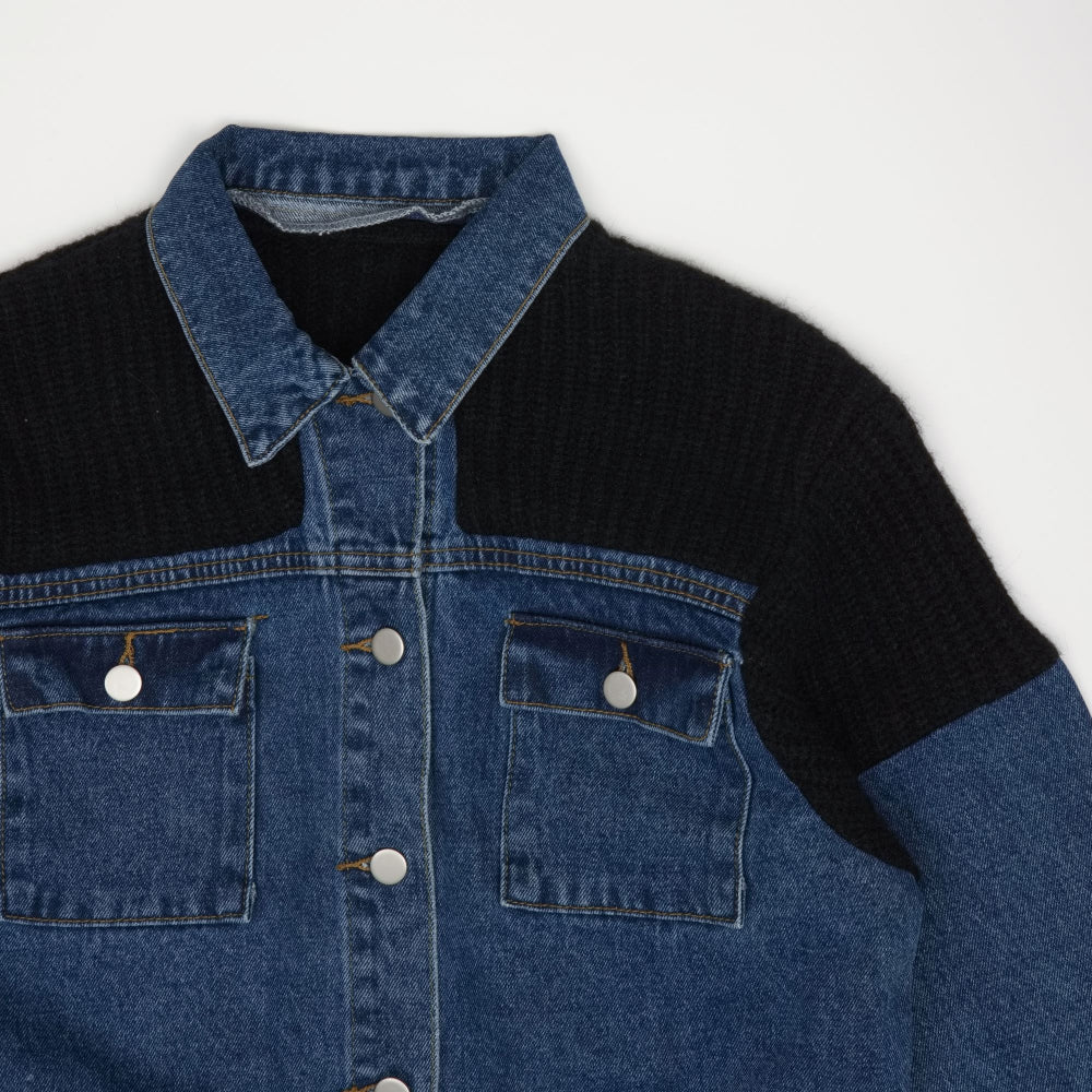 KNIT DENIM JACKET [6653]