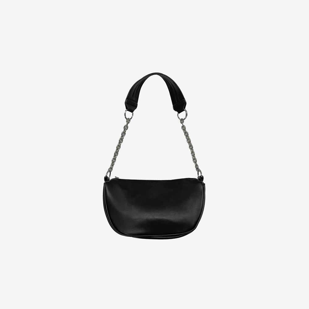 Milan chain leather shoulder bag