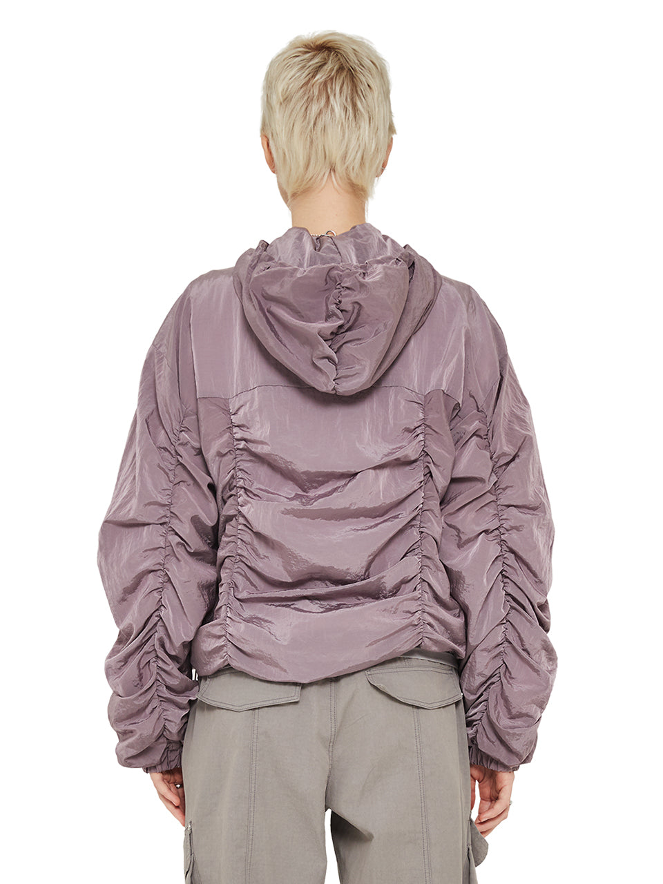 SHIRRING POINT WINDBREAKER_PURPLE