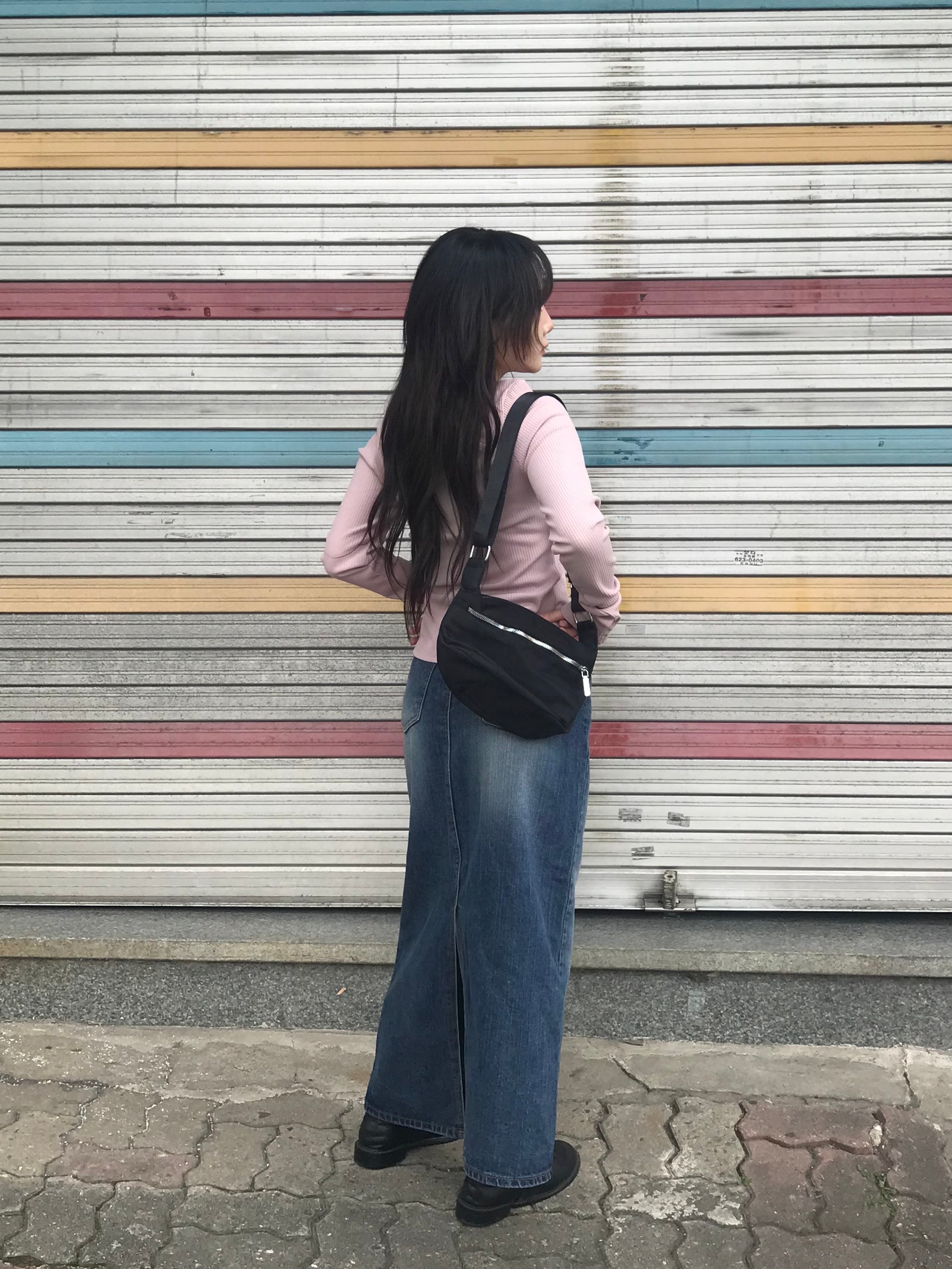 Walter denim long skirt