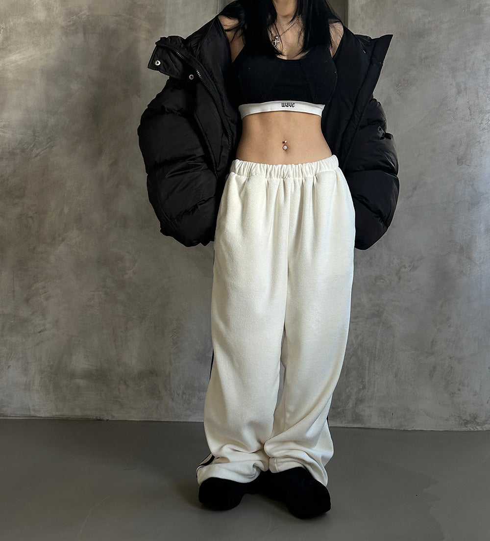 Fleece Track Wide Pants