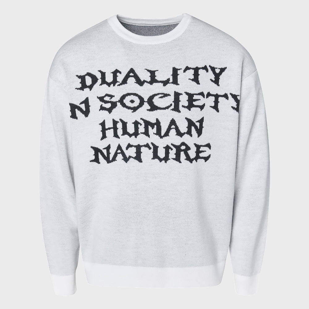 HUMAN NATURE KNIT_WH