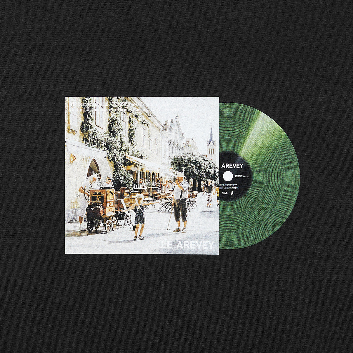 LE AREVEY LP COLLECTOR T-SHIRT BLACK / GREEN