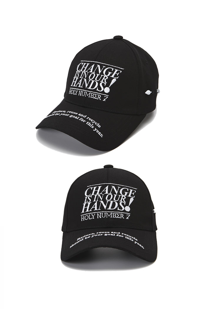 CHANGE IS IN OUR HANDS CAMPAIGN CAP_BLACK