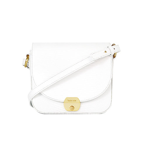 betty bag - white embo