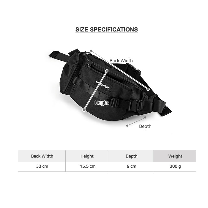 1502 Waist Bag Black