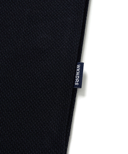 W LOGO LS PIQUE (NAVY)