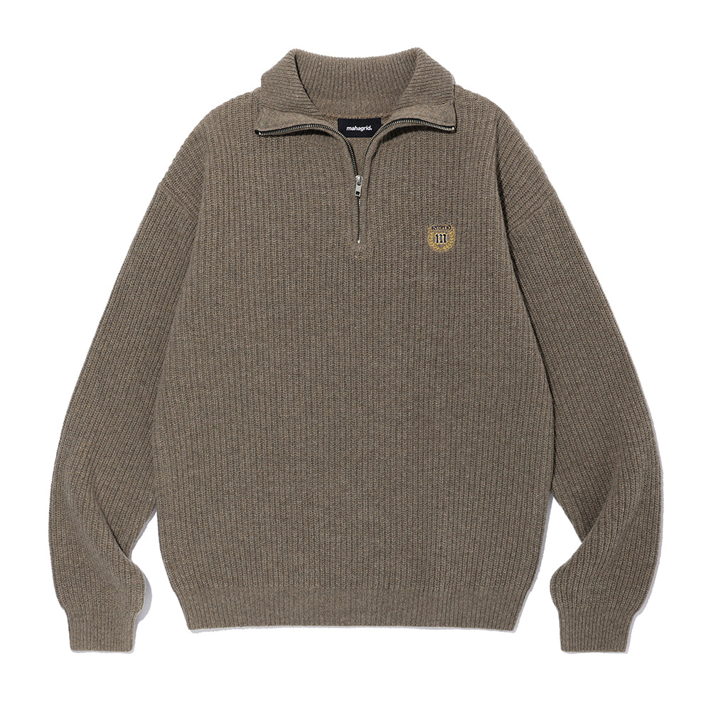 クレストハーフジップニット / CREST HALF ZIP KNIT