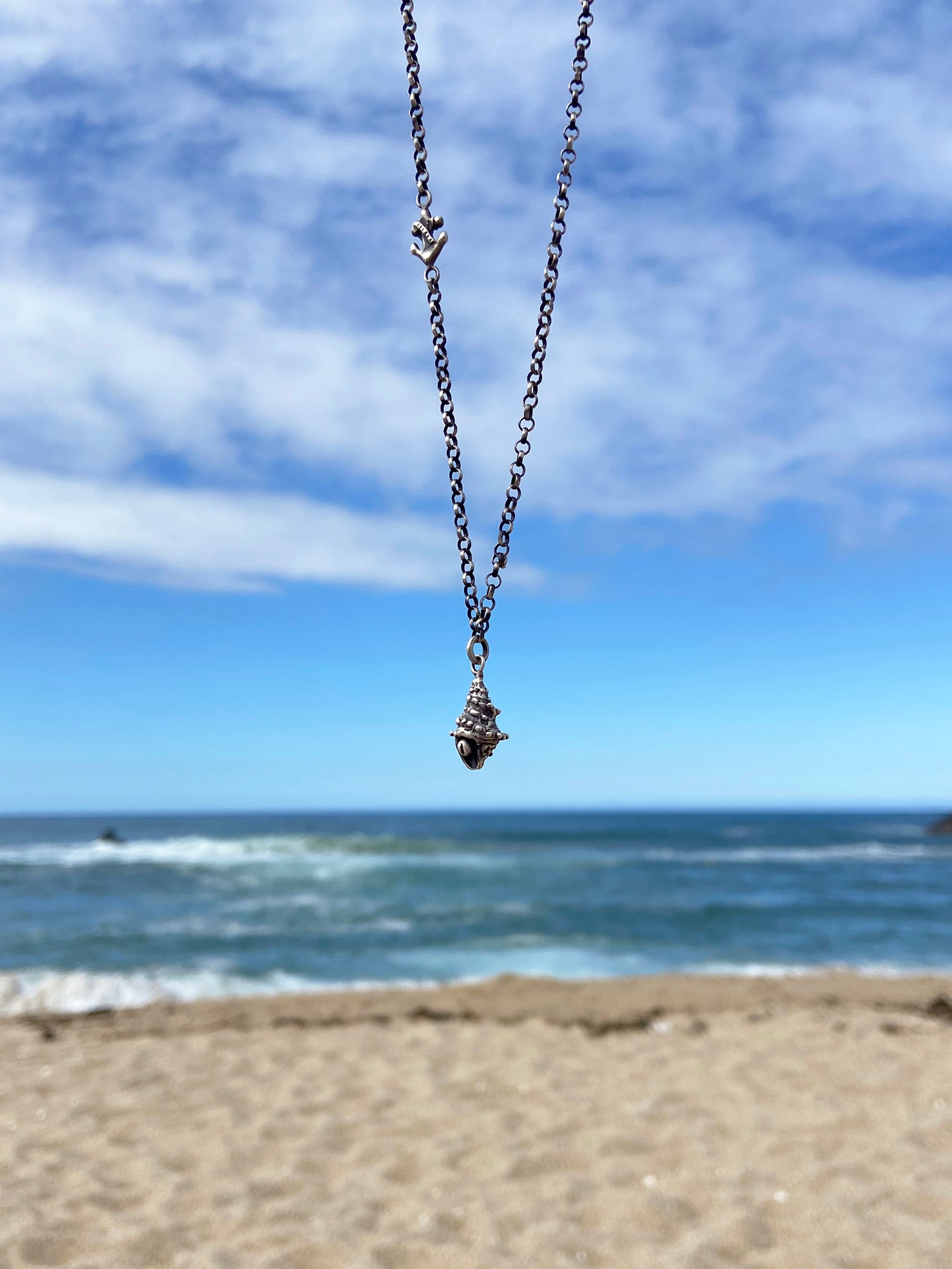 Eye shell necklace