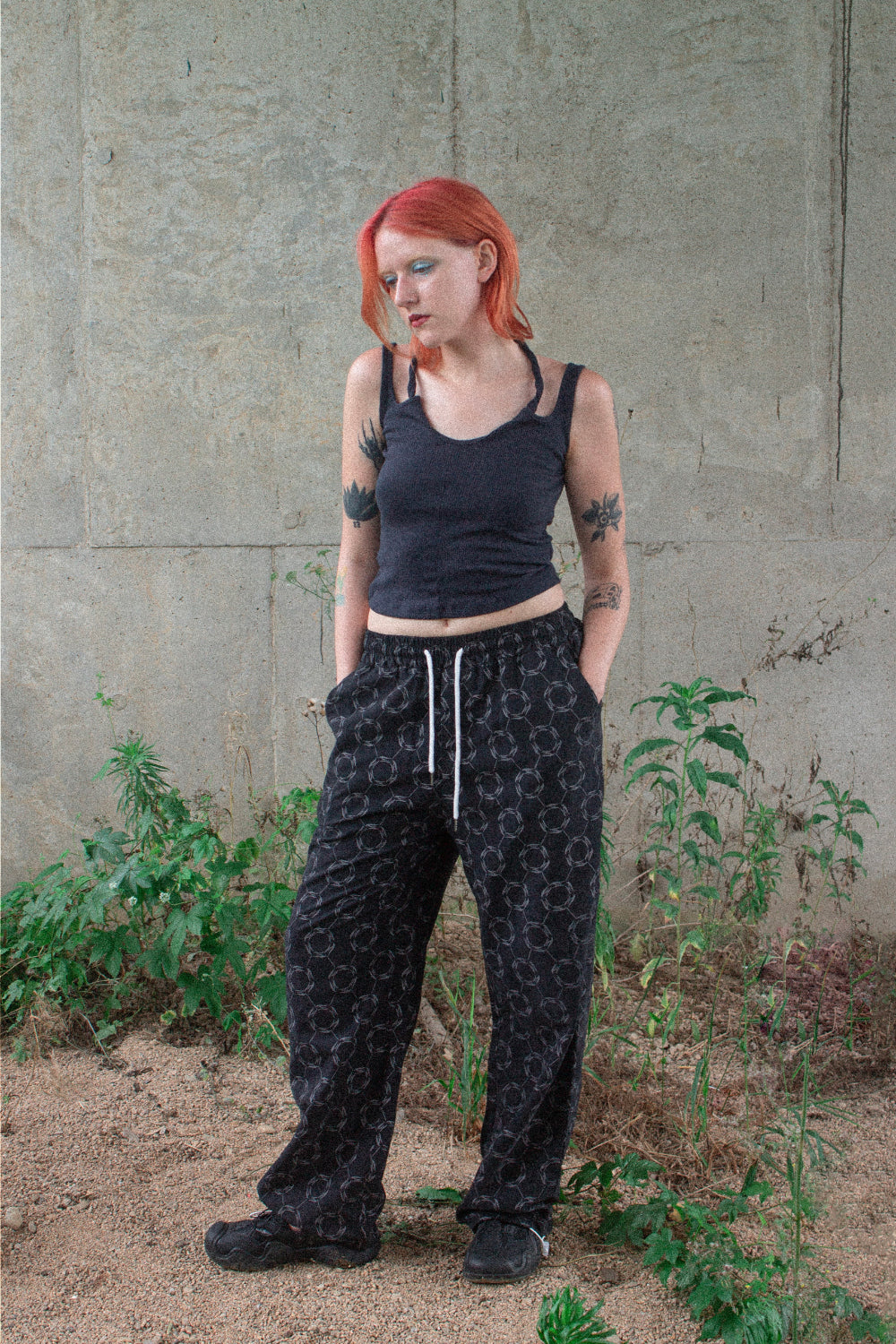 cycle pattern banding pants