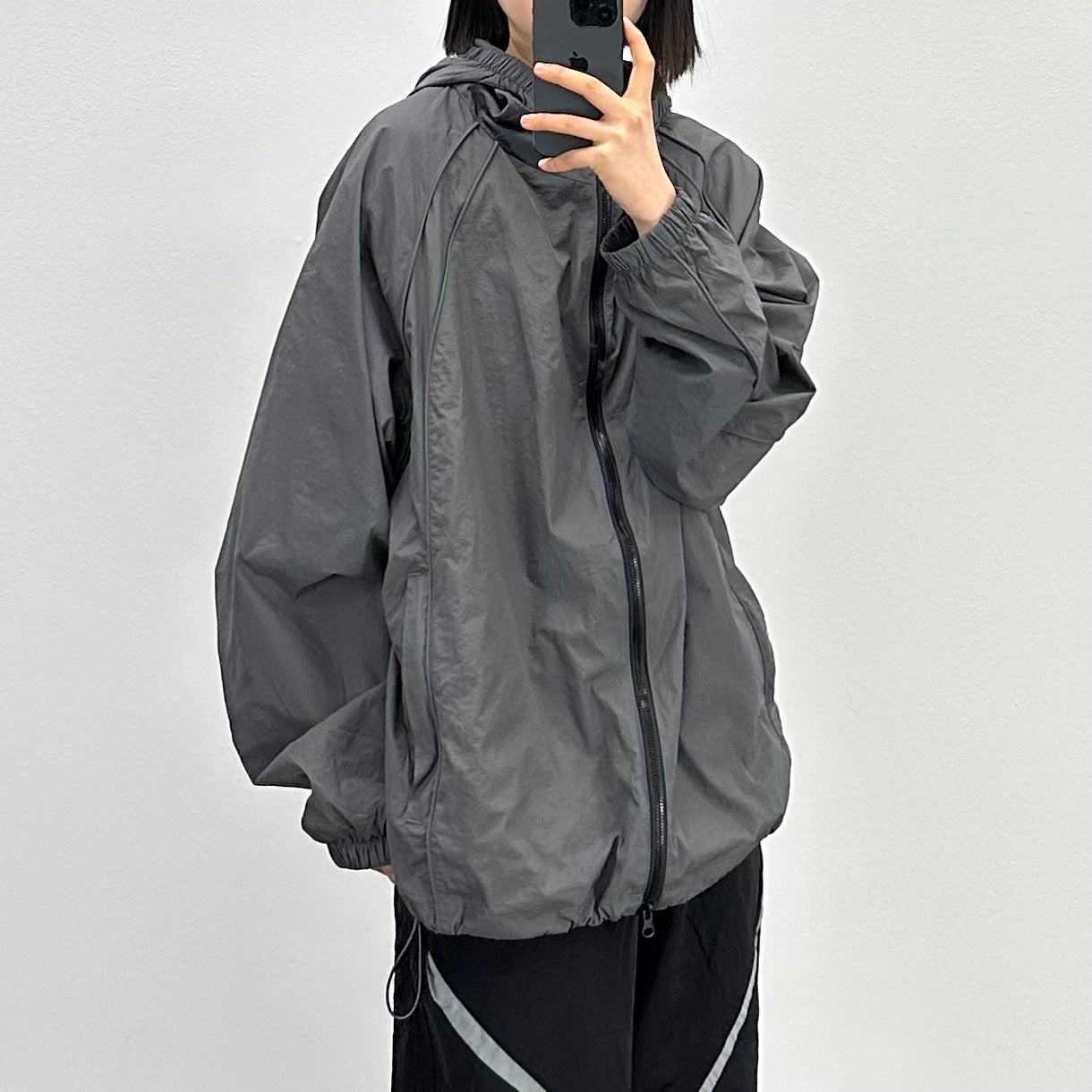 Piping Windbreaker Jacket