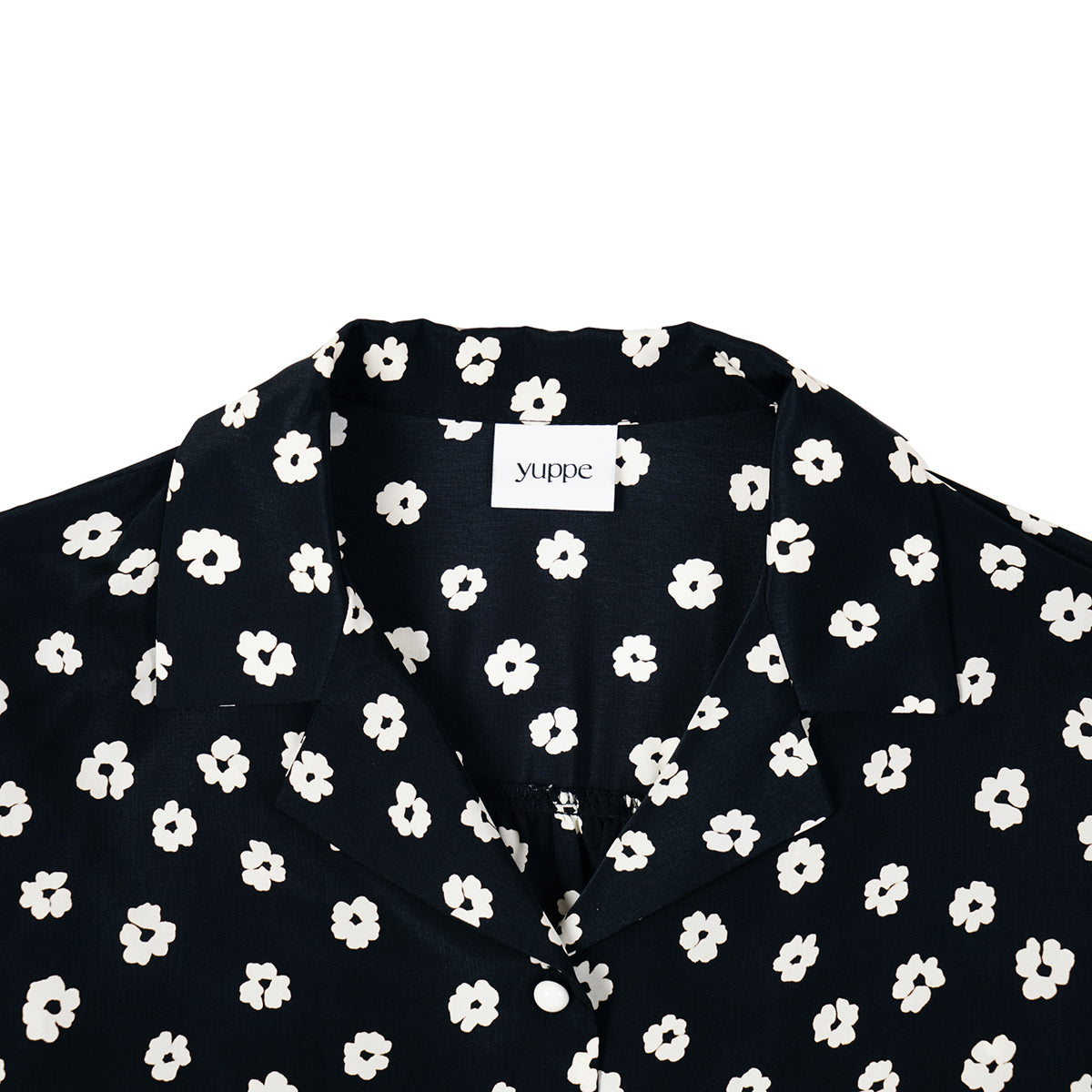 フラワーラインシャツ / FLOWER LINE SHIRT_BLACK