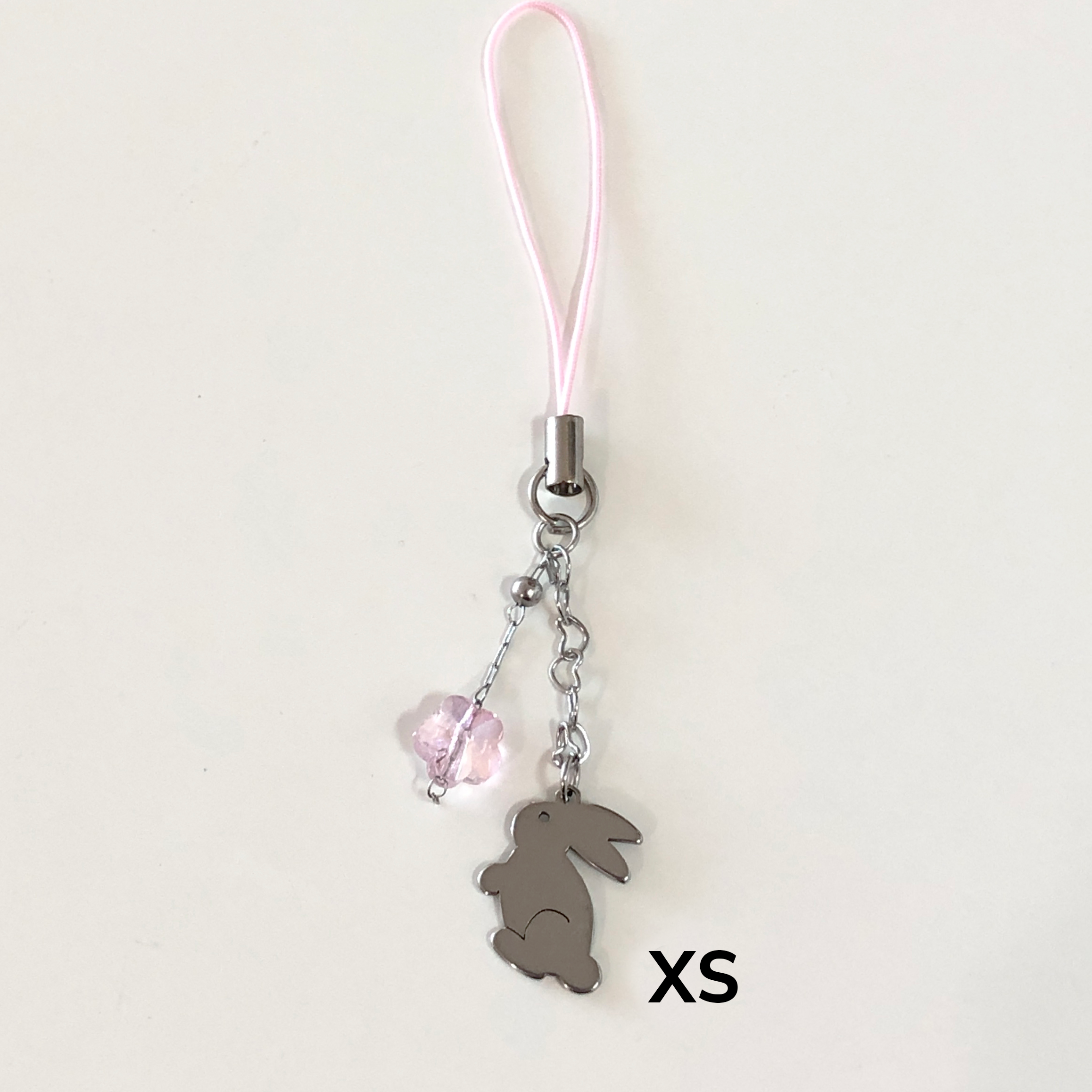 bunny mini strap ( with charm )