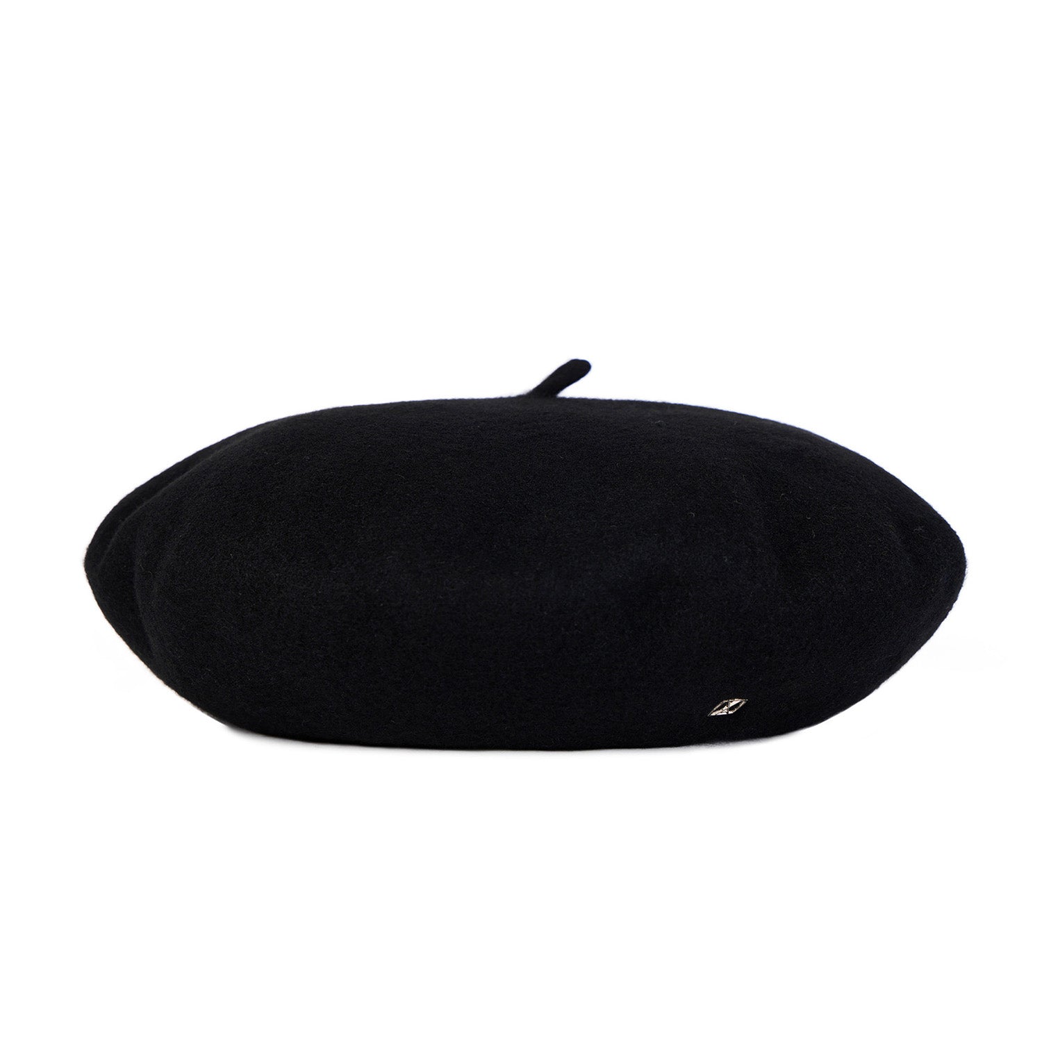 VA Square Stud Wool Beret / Black