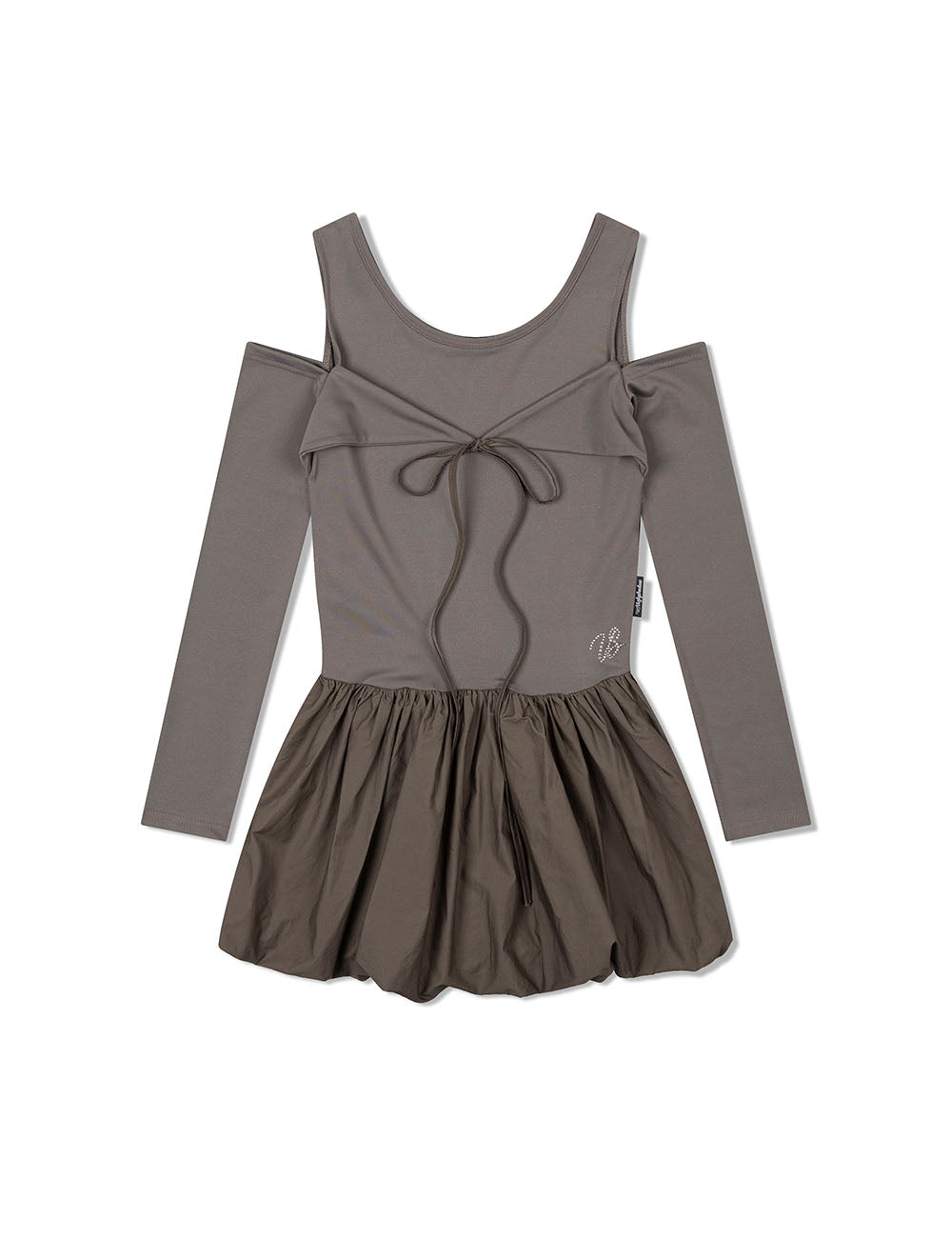 RIBBON PUMPKIN DRESS(BROWN)