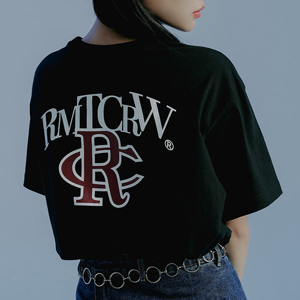 ATHLETIC LOGO TEE SHIRT_BLACK