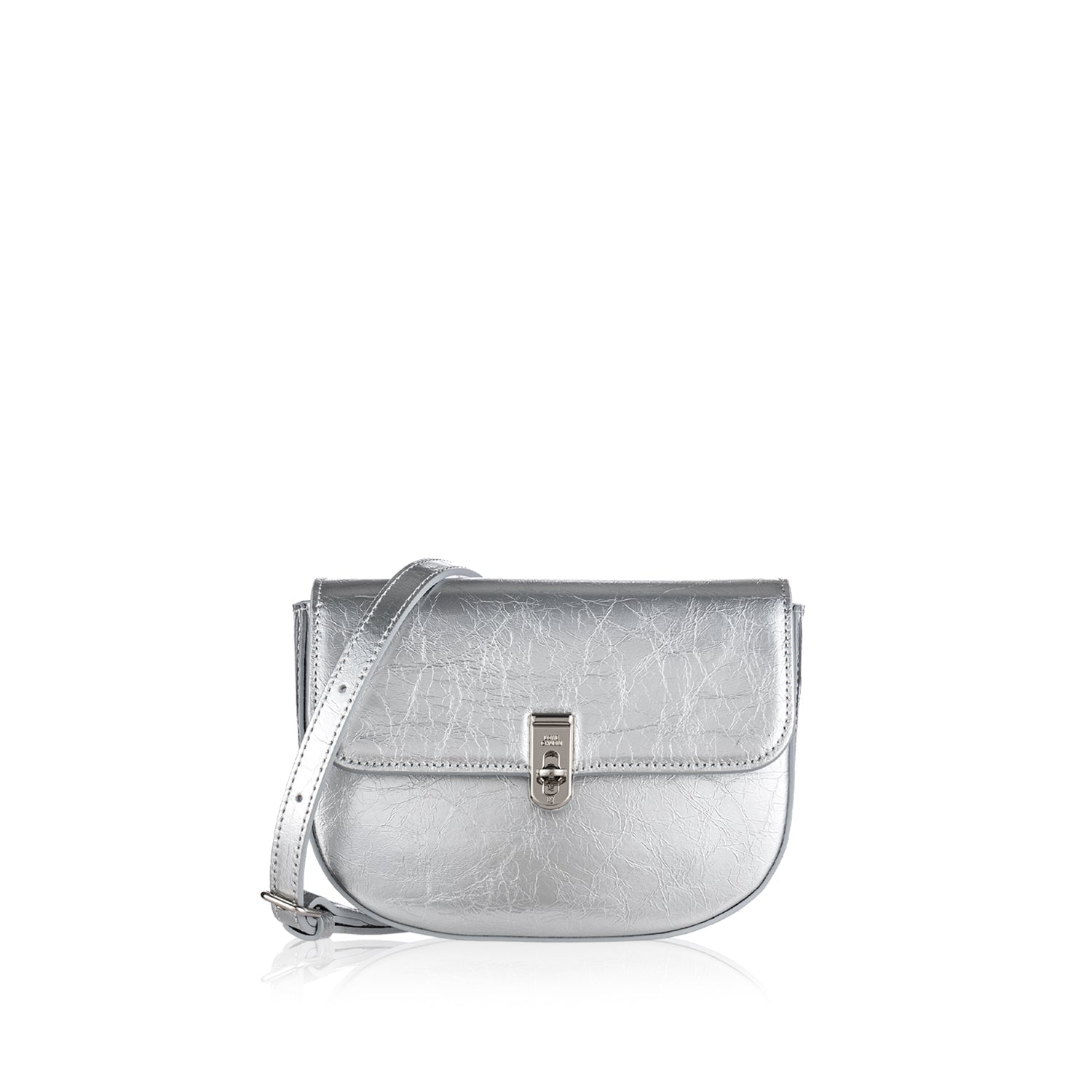 Sara Saddle Bag_Silver