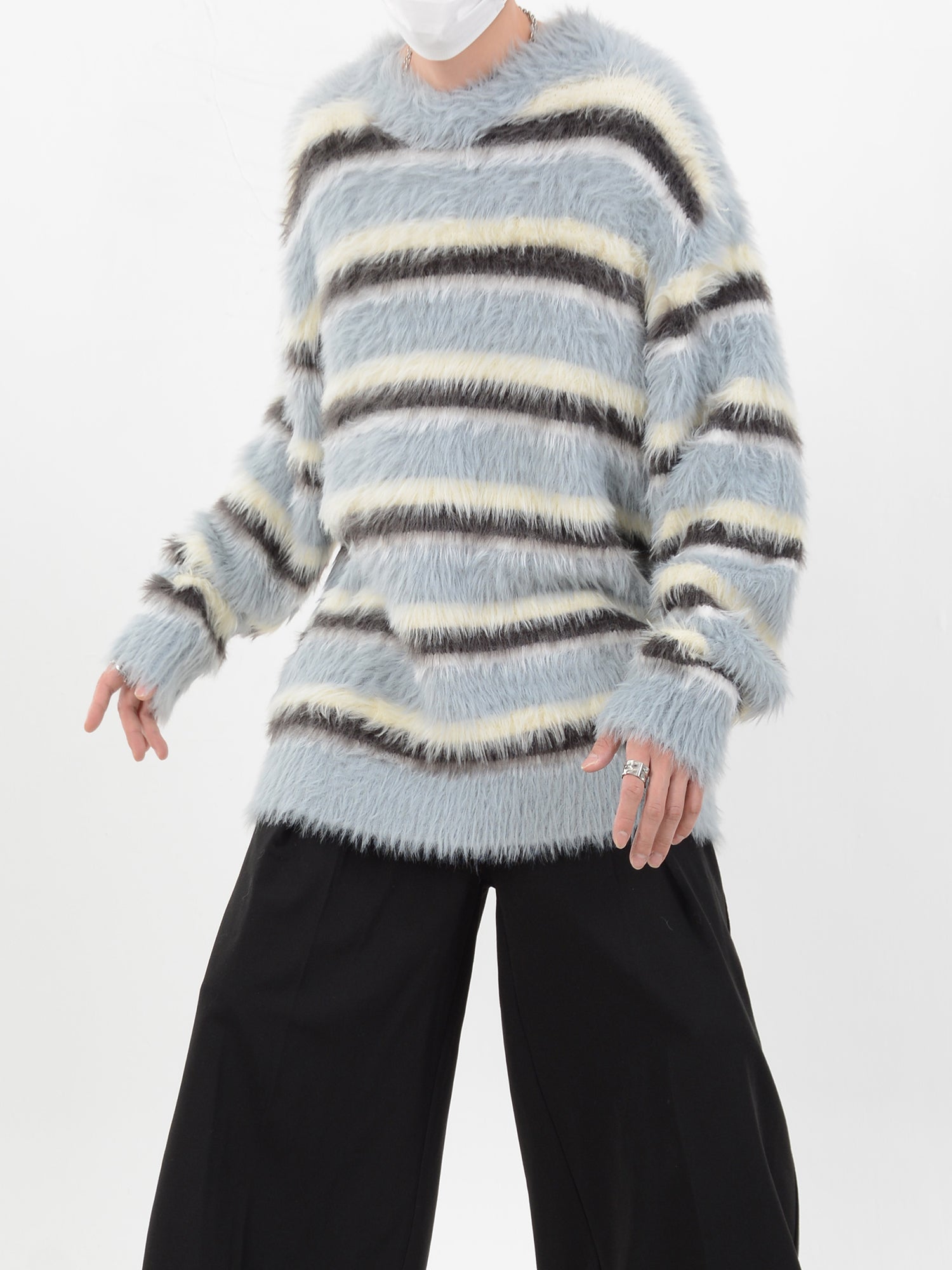 mohair round neck sweater